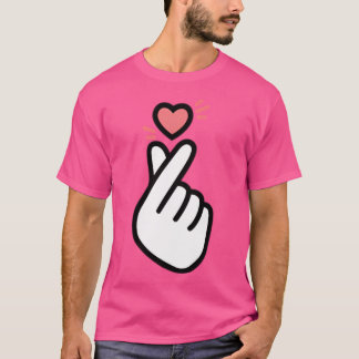 Korean Finger Heart Niedlich T-Shirt