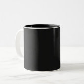 Korean Finger Heart Skeleton Hand Zweifarbige Tasse (Vorderseite Links)