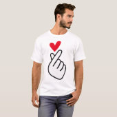 Korean finger heart T-Shirt (Vorne ganz)