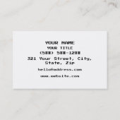 Korean Gamer 게이머 Visitenkarte (Rückseite)