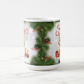 Korean Jindo Dog Pun Weihnachtskaffee Tasse (Mittel)