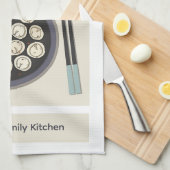 Korean Mandu Dumpling Modern New Year Food Geschirrtuch (Viertel Falte)