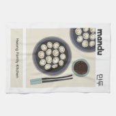 Korean Mandu Dumpling Modern New Year Food Geschirrtuch (Horizontal)
