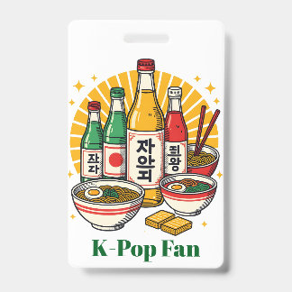 Korean Pop Culture Chest Print Ausweis