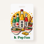 Korean Pop Culture Chest Print Ausweis (Rückseite)