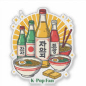 Korean Pop Culture Chest Print Printed Backpack Du Aufkleber (Vorderseite)