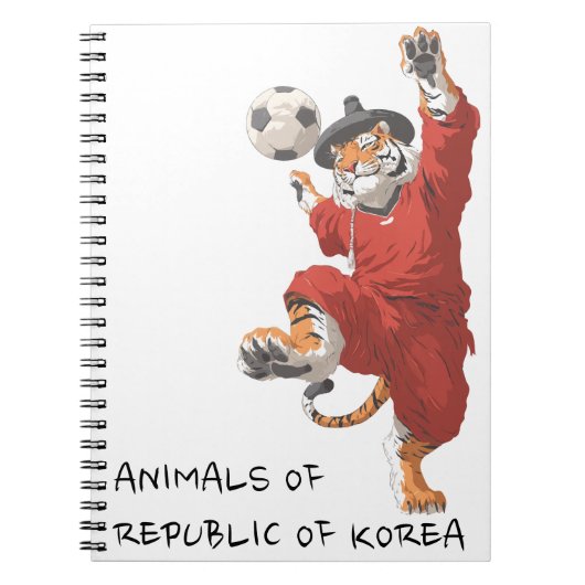 Korean Tiger Striker in Gat Notizblock (Vorderseite)