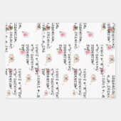 Korean Traditional Wrapping Paper | Hangul Script, Geschenkpapier Set (Vorderseite)