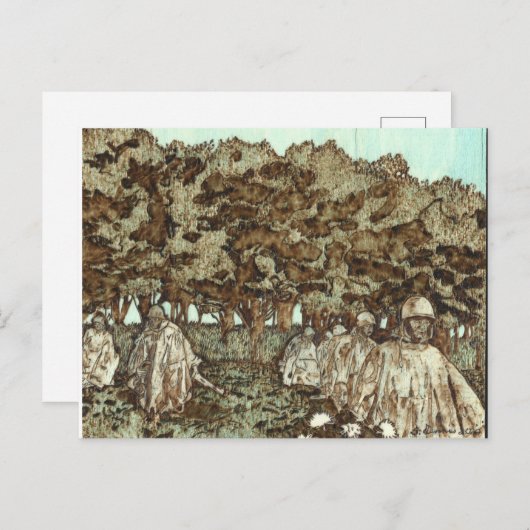 Korean War Memorial Postcard Postkarte (Vorne/Hinten)