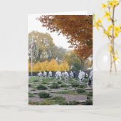 Korean War Memorial veterans Karte (Gelbe Blume)