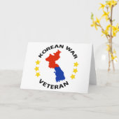 Korean War Veteran Karte (Gelbe Blume)