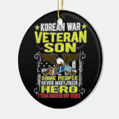 Korean war veteran sein Ceramic Ornament (Links)