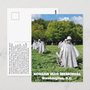 Korean War Veterans Memorial Fakten Postkarte