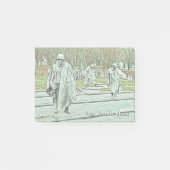 Korean War Veterans Memorial Post-it Klebezettel (Vorderseite)