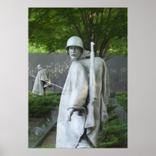 Korean War Veterans Memorial Serie Drei Poster