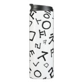 Koreaner/Hangeul - die koreanischen Konsonanten Thermosbecher (Nach rechts gedreht)