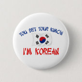 Koreaner Kimchi Button (Vorderseite)