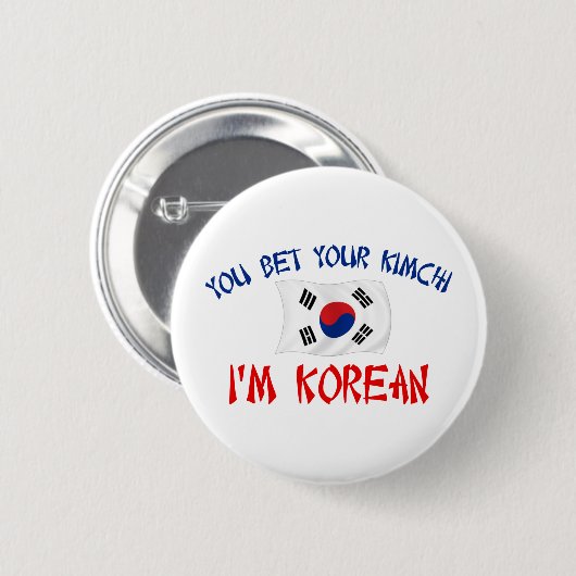 Koreaner Kimchi Button (Vorne & Hinten)