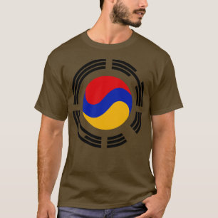 Koreanisch Armenische Multinationale Patriot Flagg T-Shirt