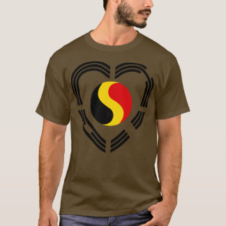 Koreanisch Belgischer Multinationaler Patriot Flag T-Shirt