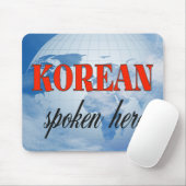 Koreanisch, das hier trübe Erde gesprochen wird Mousepad (Mit Mouse)