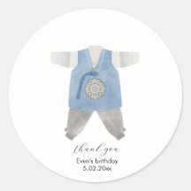 Koreanisch Hanbok danke Ihnen für Ihren Aufkleber