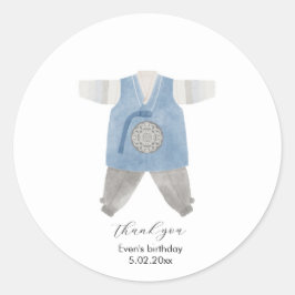 Koreanisch Hanbok danke Ihnen für Ihren Aufkleber