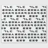 Koreanisch | Hangul Alphabet Geschenkpapier (Flach)