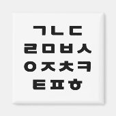 Koreanisch | Hangul Alphabet Magnet (Vorne)