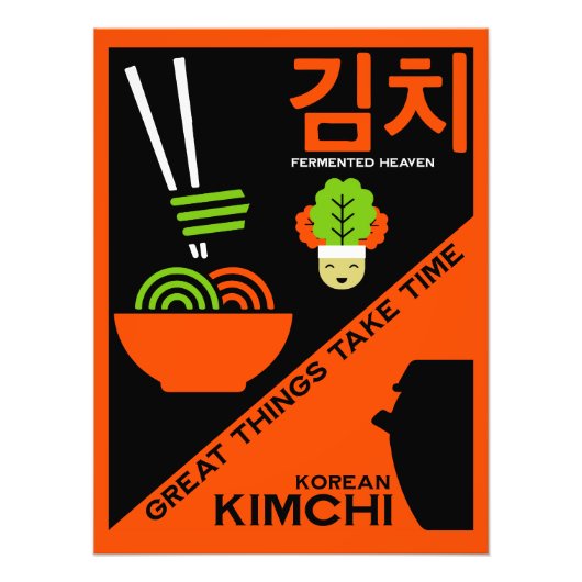 Koreanisch Kimchi Kitchen Art Fotodruck (Vorne)