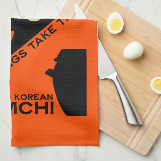 Koreanisch Kimchi Kitchen Art Geschirrtuch (Viertel Falte)