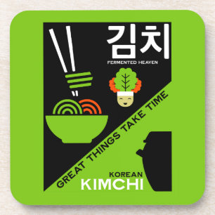 Koreanisch Kimchi Kitchen Art Getränkeuntersetzer