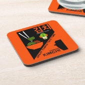 Koreanisch Kimchi Kitchen Art Getränkeuntersetzer (Linke Seite)