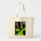 Koreanisch Kimchi Kitchen Art Jumbo Stoffbeutel (Vorne)
