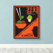 Koreanisch Kimchi Kitchen Art Leinwanddruck (Insitu (Holzboden))