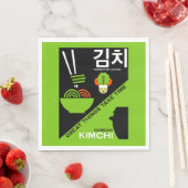 Koreanisch Kimchi Kitchen Art Serviette (Beispiel)