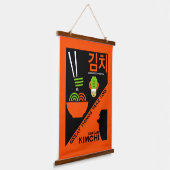 Koreanisch Kimchi Kitchen Art Wandteppich Mit Holzrahmen (Gewinkelt)
