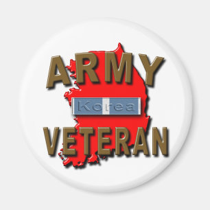 Koreanisch+Krieg Veteran Service Ribbon, ARMY Magnet