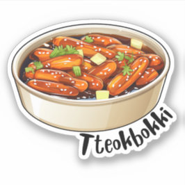 Koreanisch Tteokbokki Aufkleber