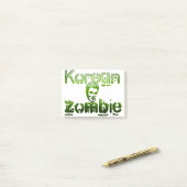 koreanisch, Zombie Post-it Klebezettel (Auf Schreibtisch)