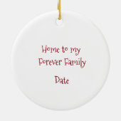 Koreanische Adoption - Storchlieferung Keramik Ornament (Hinten)