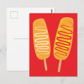 Koreanische Corn Dogs Postkarte (Vorne/Hinten)