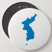 Koreanische Einheitenflagge Button (Vorne & Hinten)