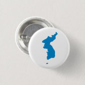 Koreanische Einheitenflagge Button (Vorne & Hinten)