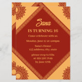 koreanische Einladung zum Geburtstag (Vorne/Hinten)