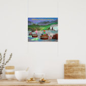 Koreanische Familie macht Kimchi 김 치 Poster (Küche)