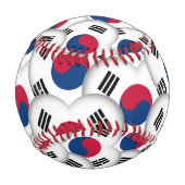 Koreanische Flagge, Herz - Baseballs, Liebe Südkor Baseball (Rückseite)