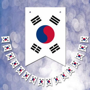 Koreanische Flagge & Party Südkorea Banner / Hochz