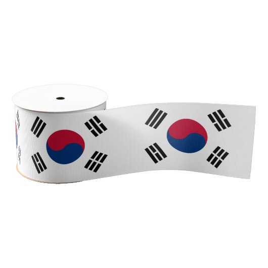 Koreanische Flagge - Reise, Urlaub/Sport Ripsband (Spule)