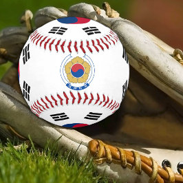 Koreanische Flagge / Südkorea Sport / Baseball Bal